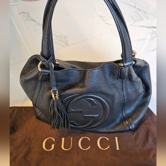 🖤Gorgeous Authentic Gucci Soho Leather Bag Medium - Picture 7 of 17